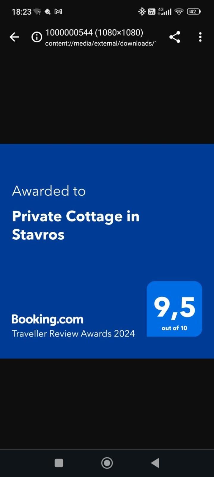 Private Cottage In Stavros Marandokhórion Pokoj fotografie